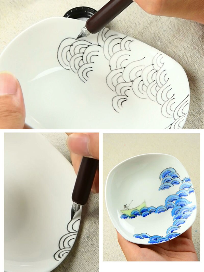 Keramische Gereedschappen Water Pen Op Glazuur, Aardewerk Glazuur Schilderen Pen Aardewerk Gereedschappen, Krijt Schilderen Onderglazuur Verf Klei Tool