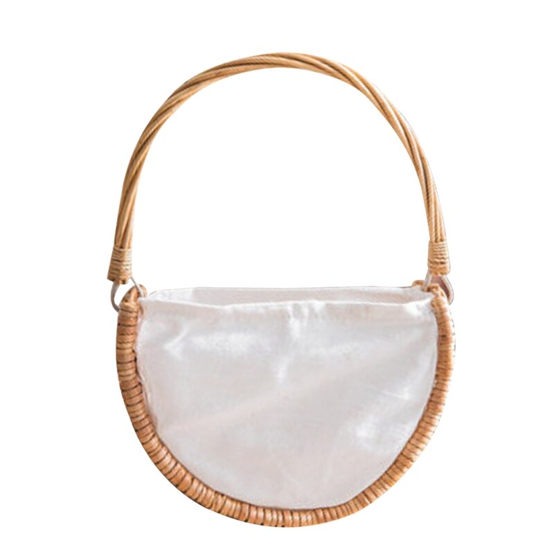 Handgemachte Natürliche Rattan Gewebt Blume Hand Korb Heimat Küche Garten Gemüse Lagerung Container Pflanzer Halfter