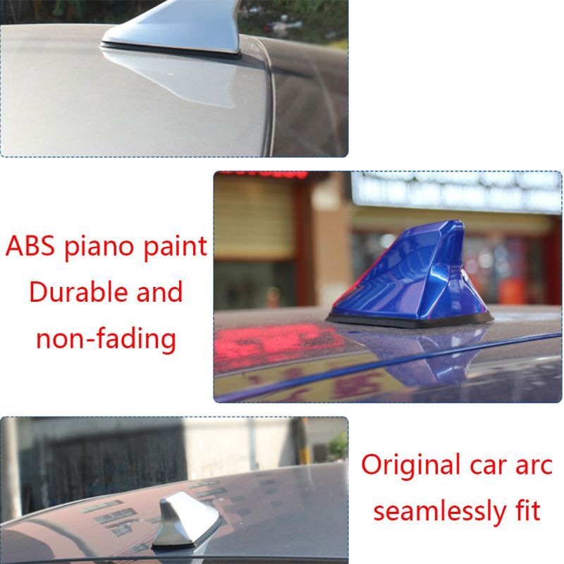 1 Pc Universal FM Signal Amplifier Car Radio Aerials Shark Fin Antenna Car Roof Decoration Auto Side Replacement 6 Colors