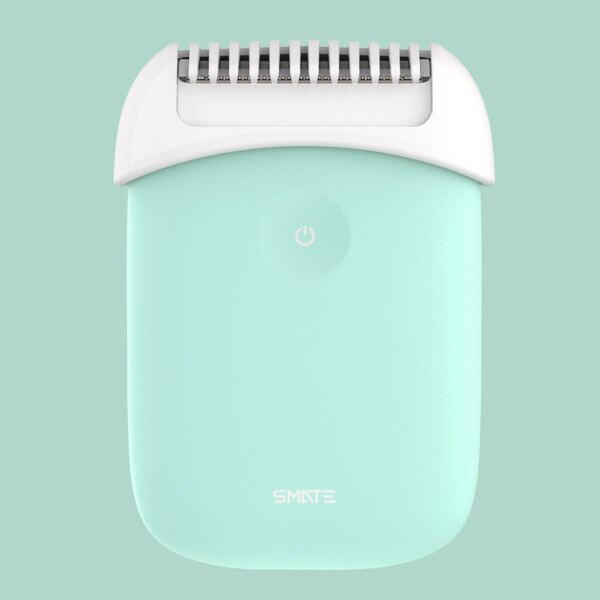 Depiladora eléctrica Original Xiaomi SMATE ST-L36, miniafeitadora de pelo para mujer, recargable vía USB, depiladora suave portátil: Light Green