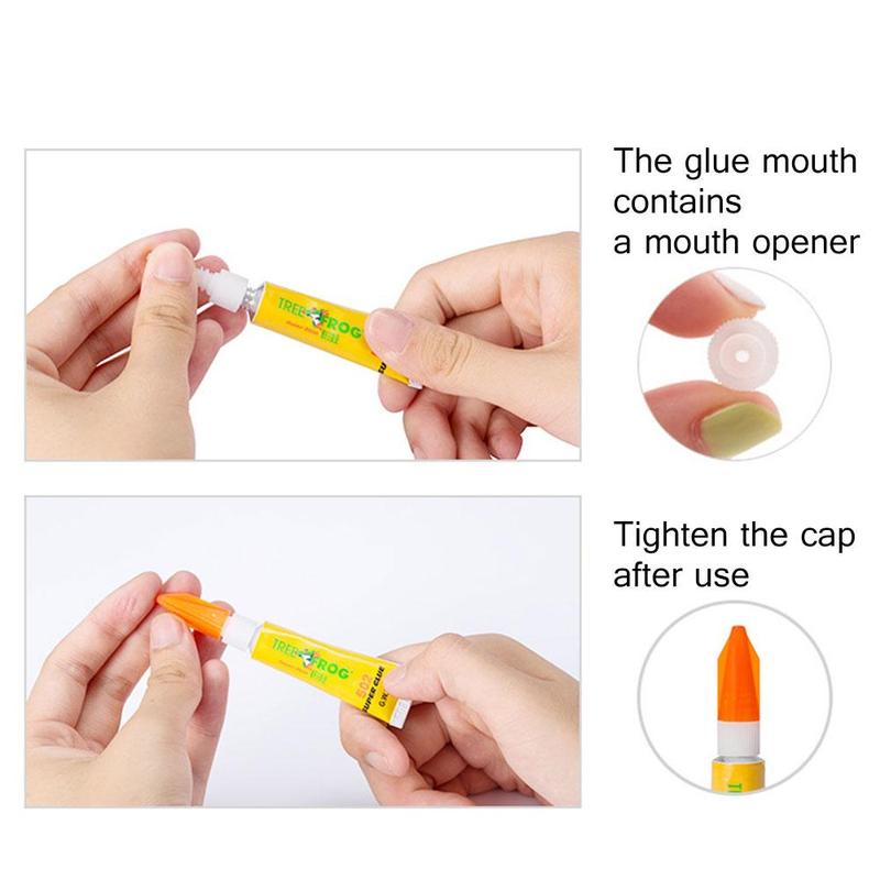 Pegamento líquido para uñas, adhesivo de cianoacrilato de vidrio y cuero, adhesivo instantáneo de gran Unión, para tienda de papelería, Gel para uñas, 502