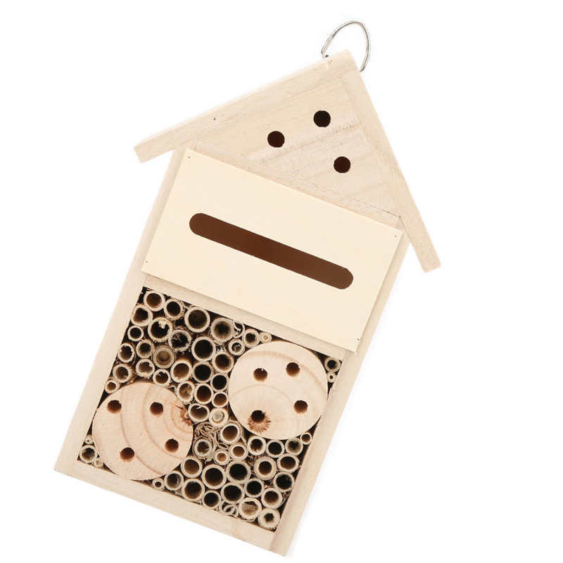 Wood Bee House Attract More Pollinating Wooden Insect Hotels for for Bees Butterflies Ladybugs Natural Wood Insect Home