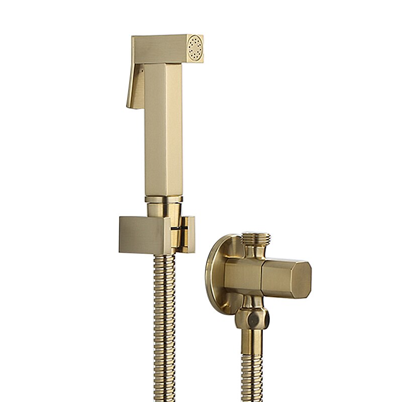 Mttuzk Rose Goud Vierkante Bidet Badkamer Handdouche Bidet Wc Spuit Hygiënische Douche Bidet Tap Wall Mounted Bidet Kraan Set