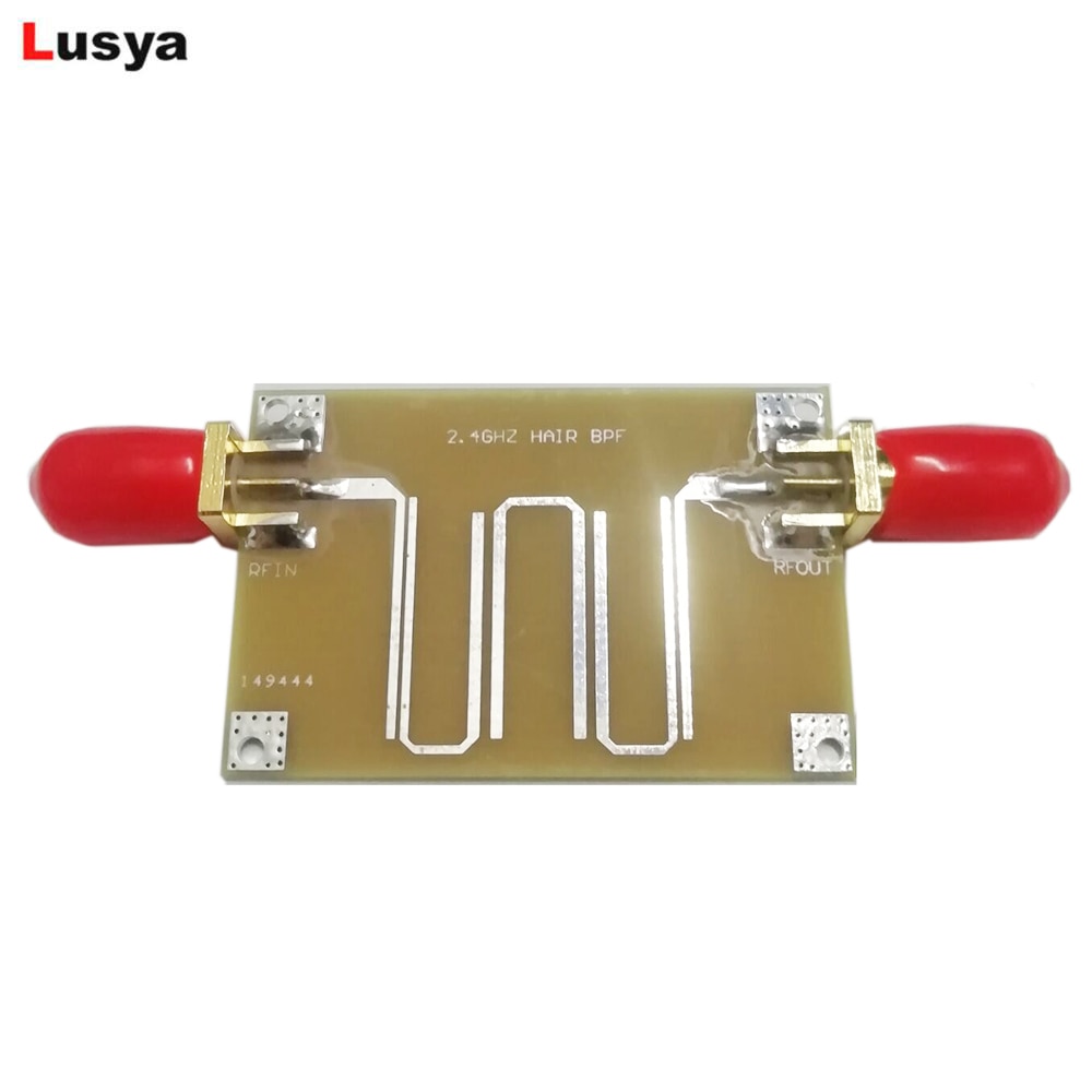 version 2.4GHz bandpass filter WIFI ZIGBEE Bluetooth signal filter filter out clutter signals T1604