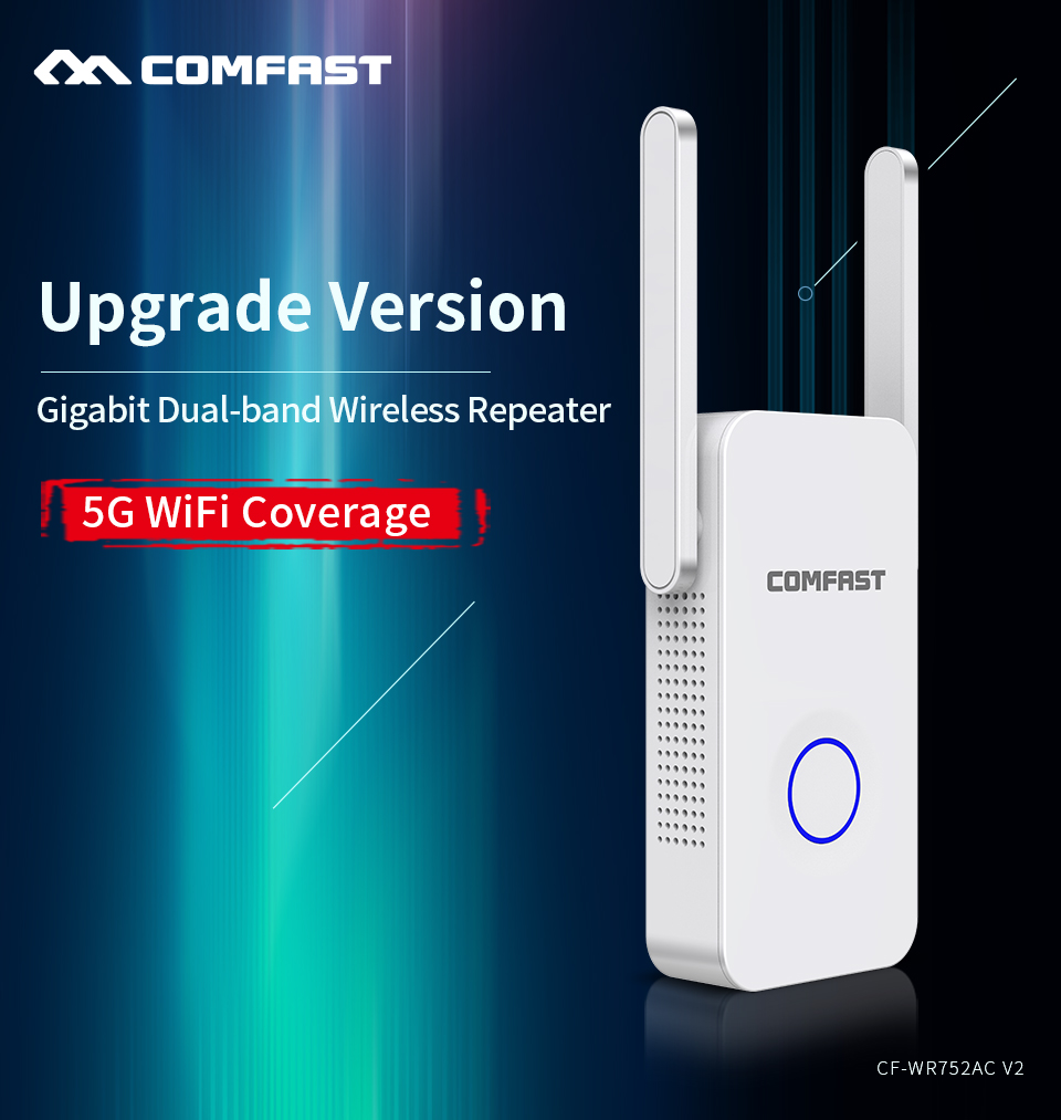CF-WR752ACWifi Repeater AC 300 Wireless Wi-fi Range Extender Amplifier 5Ghz 802.11 b/g/n/ac Wifi Booster Antenna AC Wi fi Router