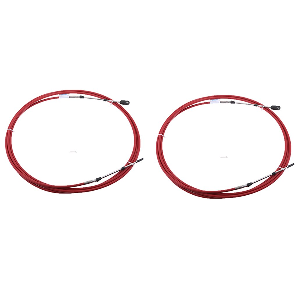 2X 12Ft Boat Throttle Control Cable Steering System for Yamaha Outboard