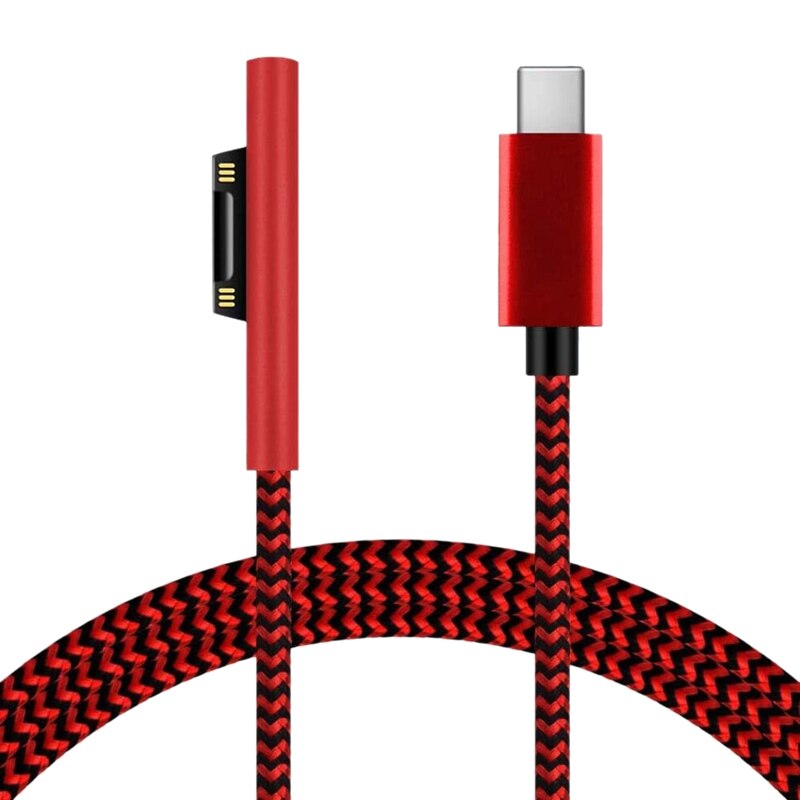 USB-C Ladekabel - 1.8m 45W PD - für Surface Pro 7 Go 2 6 2 3 Book
