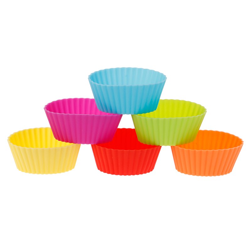6 stuks siliconen cake cupcake vormpjes bakvormen siliconen bakvorm cupcake en muffin cupcake