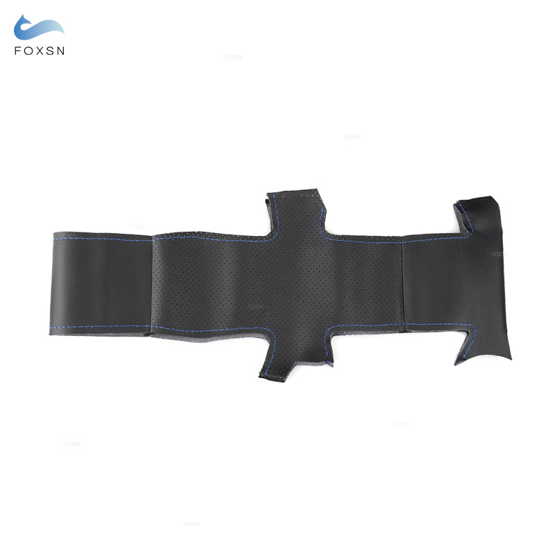 per Renault Clio 3 2005-2013 Clio 3 RS coprivolante cucito a mano fai da te in pelle microfibra perforata accessori per auto ordinare: Grigio scuro