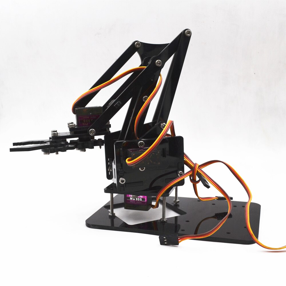 4 Dof Unassembly Acryl Mechanische Arm Robot Manipulator Klauw Voor Arduino Maker Leren Diy Kit Robot: bracket with MG90