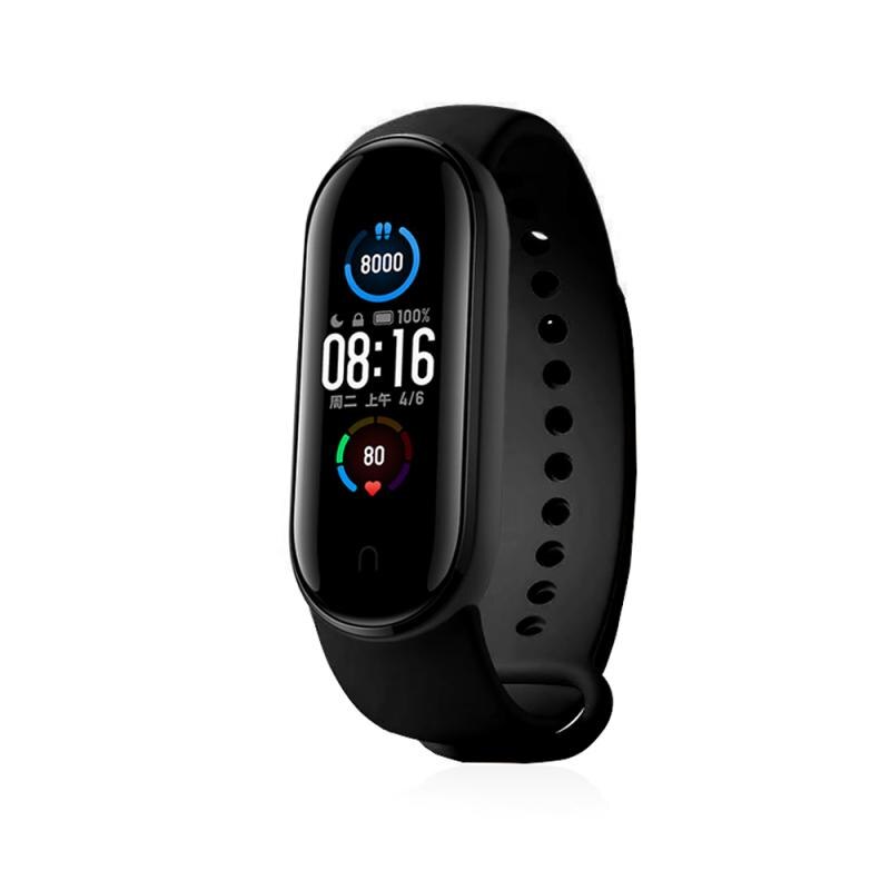 Original Xiaomi Mi Band 5 Smart Bracelet 1.1" AMOLED Colorful Screen Heart Rate Fitness Tracker Waterproof Mi Band 5 Wristbands: 1