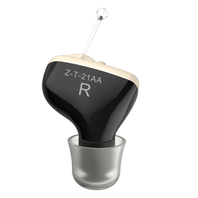 Aide auditive numérique invisible CIC avancé – Mini aide auditive sans fil claire, invisible et puissante pour la surdité des personnes âgées: PLEINE COULEUR