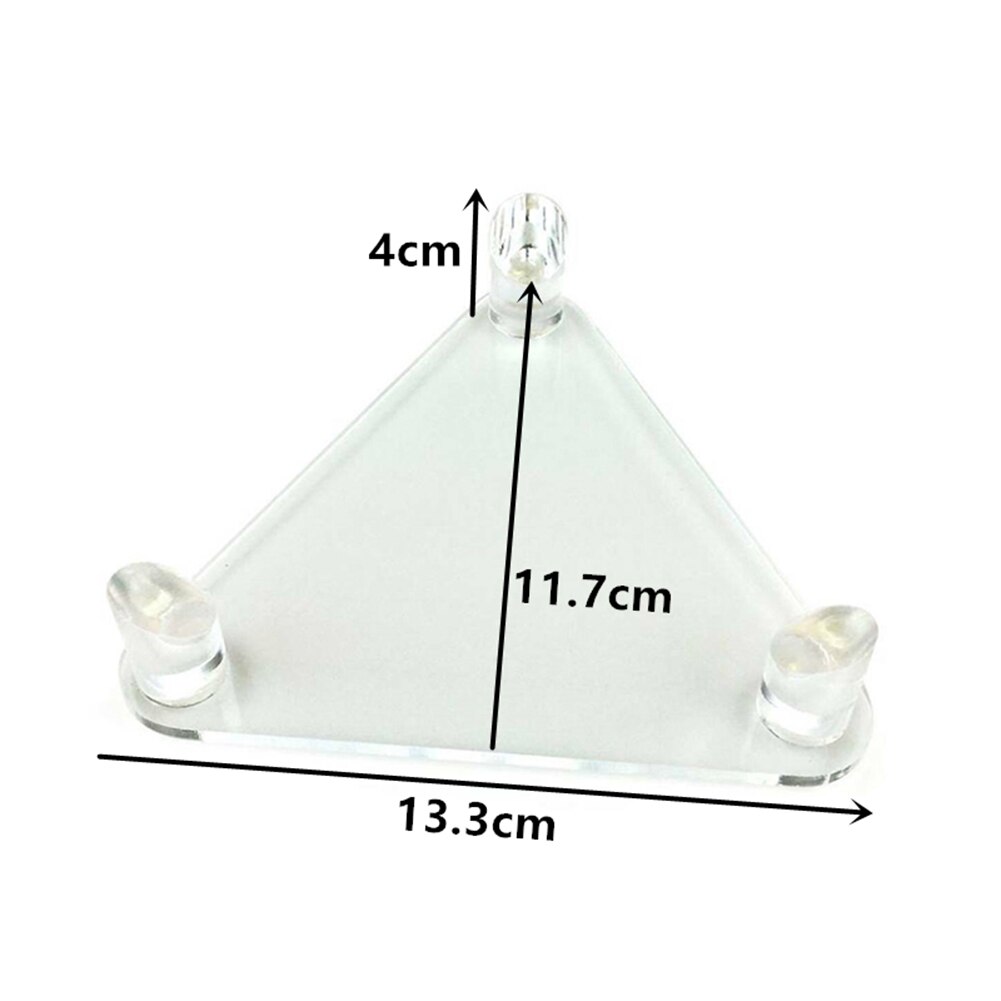 Deluxe Acrylic Ball Stand Acrylic Triangle Display Stand Holder For Footballs Basketballs Volleyball