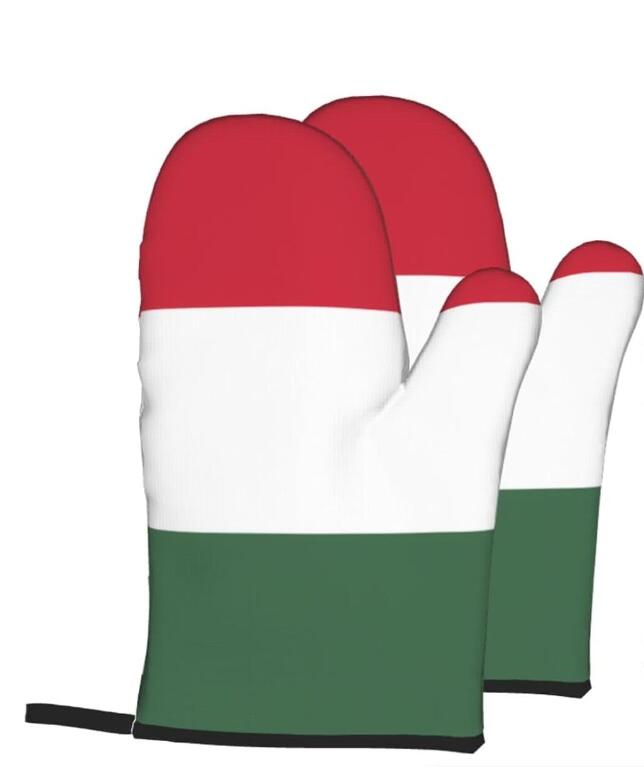 Italiaanse Vlag Pizza Oven Wanten 2 Stuks Keuken Oven Handschoenen Paren Hittebestendig Waterdicht En Duurzaam Voor Het Koken Van Bakken Grillen: YELLOW