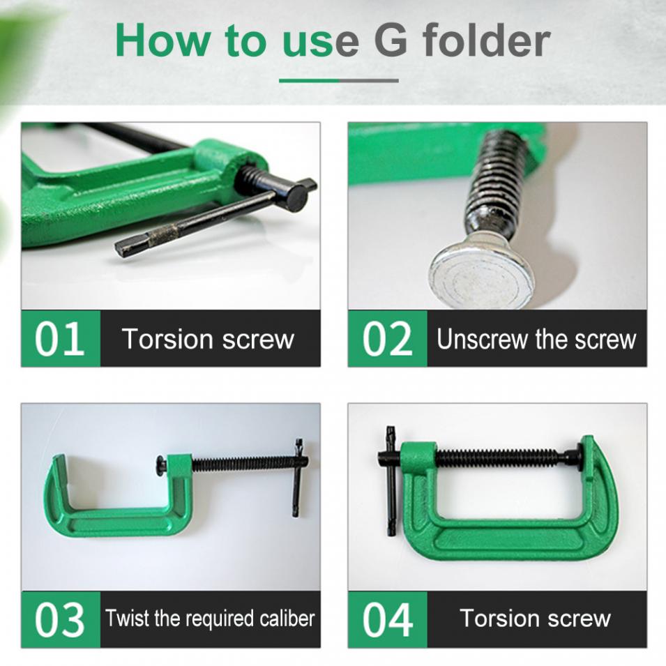 2' G Clip Iron Clip Strength Wood Clip Clamp Clip Clamp Fixture Woodworking Fixture