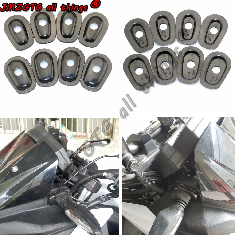 Luz de indicación de la motocicleta, adaptadores para KAWASAKI ER6N ER6F ZRX1200 KLE 500 KLR 650, espaciadores de adaptador de indicador de intermitentes