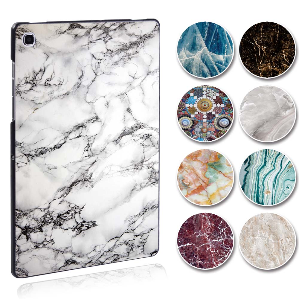 KK&LL For Samsung Galaxy Tab S5e T720 T725 SM-T720 SM-T725 10.5 inch - tablet PC Plastic marble pattern Slim Stand Case Cover