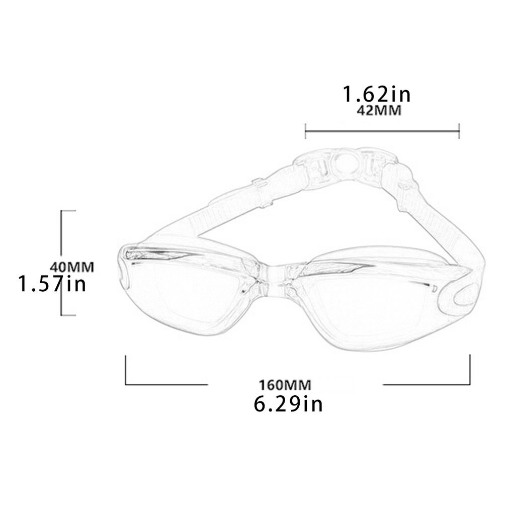 Zwembril Anti-Lekkage Anti-Fog Anti-Ultraviolet Bril Met Neus Clip Oordopjes Volwassen Kinderen Zwembril