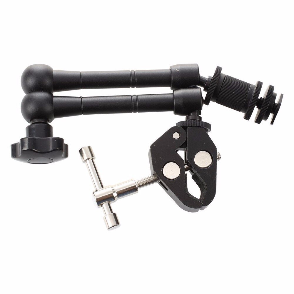 11" Inch Friction Articulating Magic Arm + Super Clamp for DSLR Camera