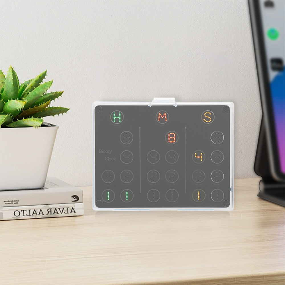 LED Display Binary Clock Electronic Clock DIY kit DC 5V Electronic Welding DIY Parts USB interface