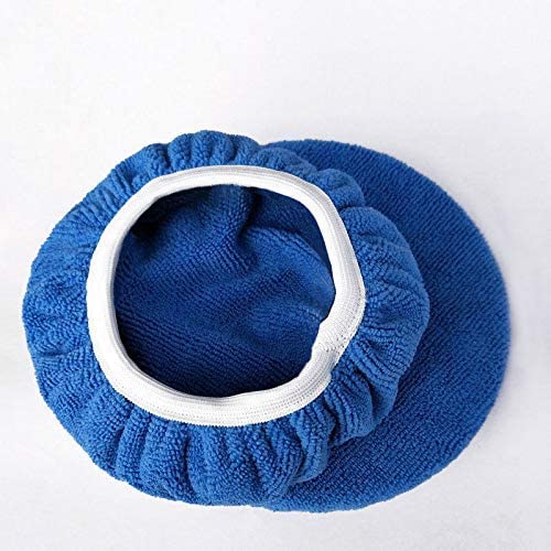 Auto Polieren wachsen Hülse Polierer Pad Motorhaube Mikrofaser Pad Weiche Pack von 5 (Dunkelblau, 5 "-6")