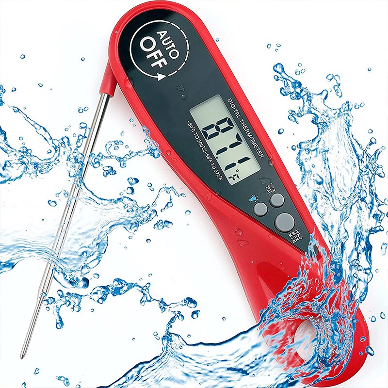 Folding Digital Kitchen Food Thermometer Meat Water Milk Cooking Probe BBQ Electronic Oven Thermometer Waterproof Tools
