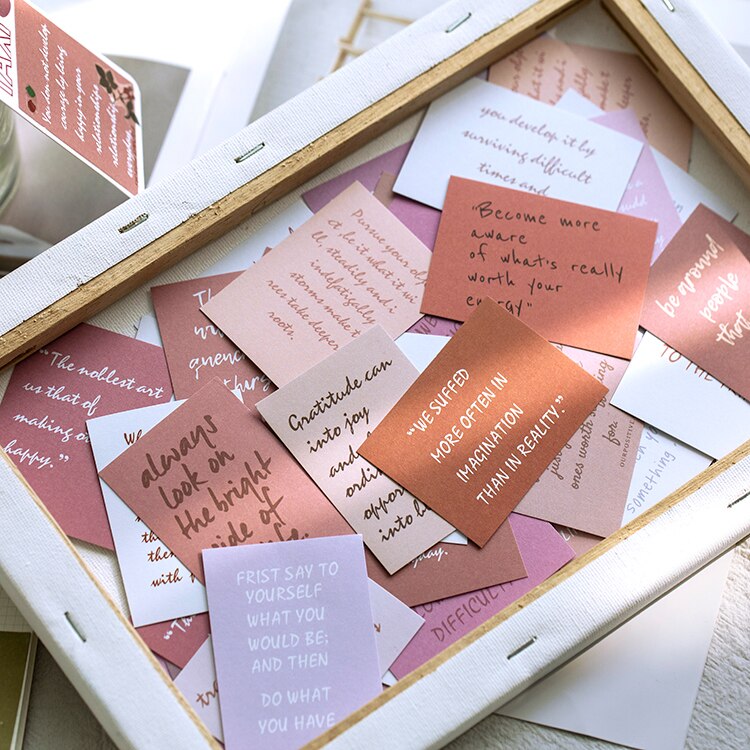 Ihanat englanninkieliset muistiinpanot bullet journal koristeelliset kirjoitettavat paperitarrat scrapbooking-tarrat päiväkirja paperitavarat albumitarrat