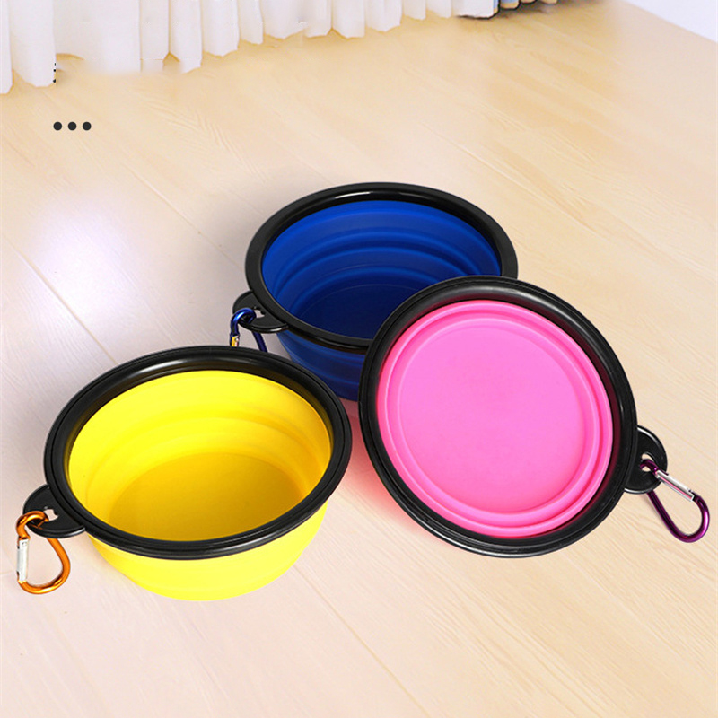 Opvouwbare reishondenkom Draagbare zachte siliconen voerbak voor honden Voedsel Watercontainer Puppyvoerbakken Outdoor huisdierenbenodigdheden