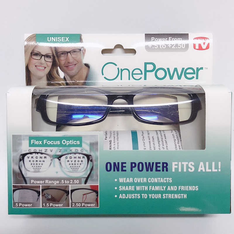 Adjustable Multifocal Reading Glasses Focus Auto Adjusting Optic One Power Readers Reading Glasses ranges from 0.5 to 2.75