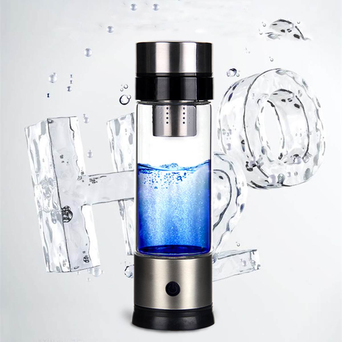 Générateur riche en hydrogène filtre à eau Portable tasse ioniseur H2 PEM hydrogène bouteille alcaline électrolyse boisson hydrogène 500ML