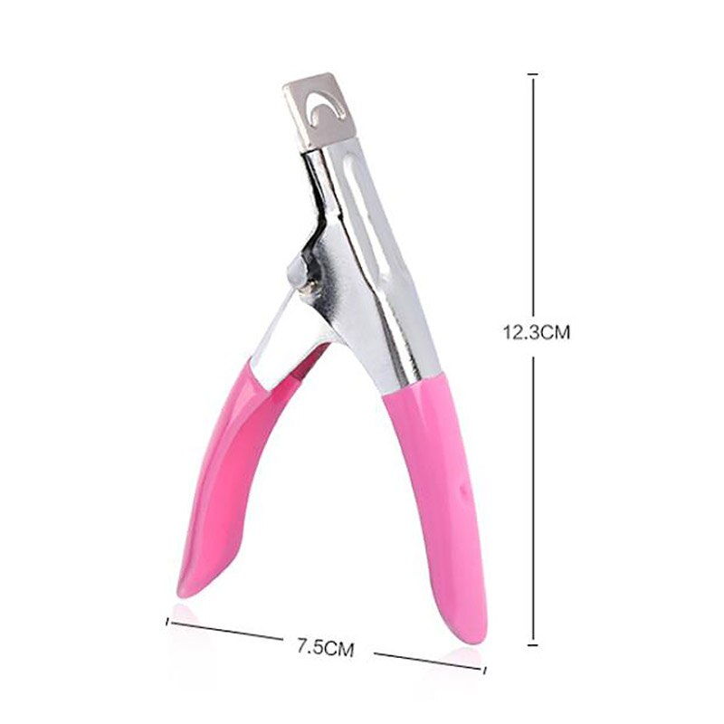 Mizhse 1Pc Professionele Manicure Rvs Nagelknipper Acryl Gel Tips Valse Nail Tips Edge Nagel Snijden Trimmer