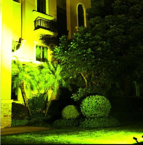 2W Solar Panel 2 Lamps Split Extendable outdoor Green spotlight ip65 grade Garden landscape waterproof solar light: Default Title