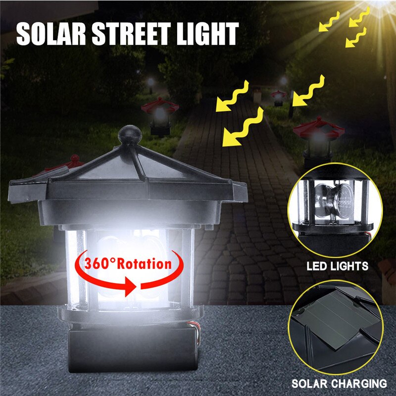 Outdoor Decor Lamp Led Solar Light Statue 360 rotating Light Yard Garden Light Adustable Lighting Angle Led Security Lighting