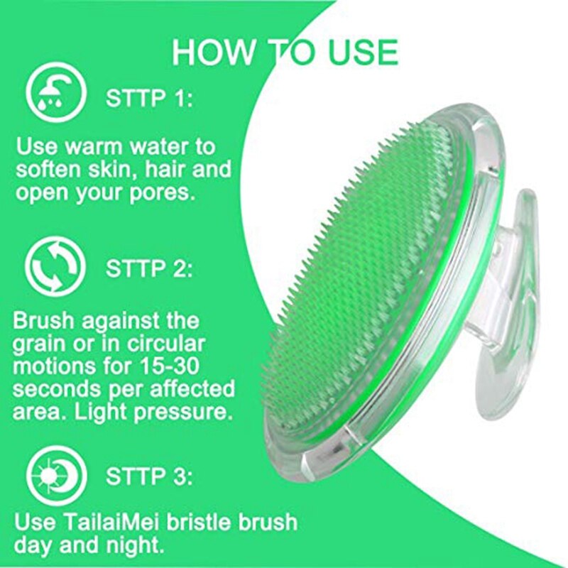 Exfoliërende Borstel Body Borstel Elimineren Scheren Irritatie Voor Gezicht Hals Oksel Bikini Lijn Benen Voorkomen Scheermes Stoten Haar Massage