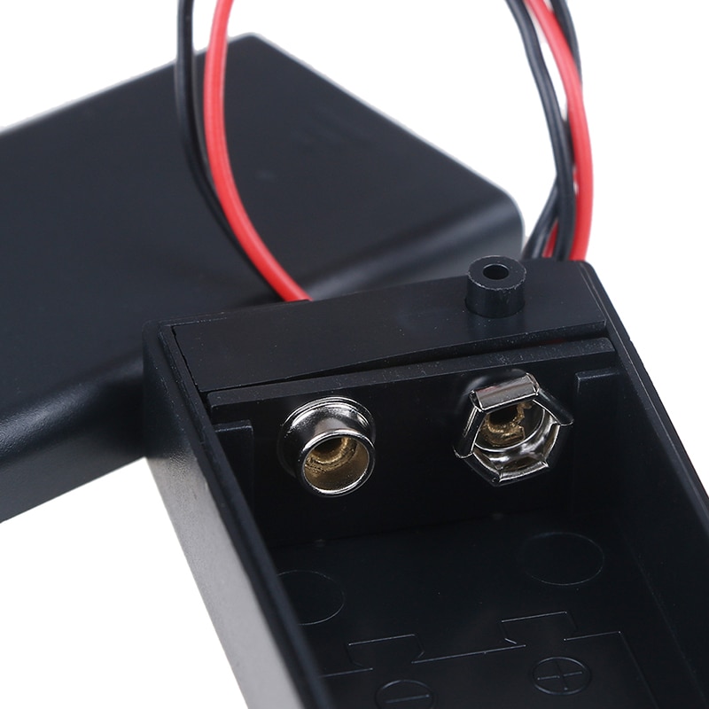 9V Volt PP3 Batterie Halfter Kasten Dc fallen W/Draht Blei Auf/aus Schalter Abdeckung