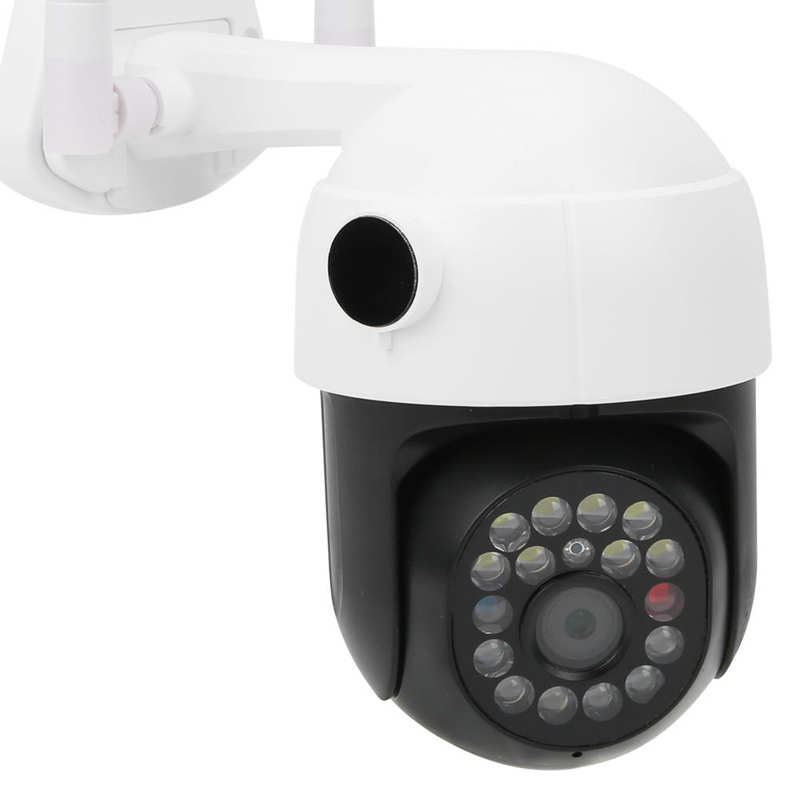 Security Camera WIFI 1080P Dome Camera 1080P Night PTZ 17Lights for Ourdoor Tracking Home Security 110‑220V 2MP Camera