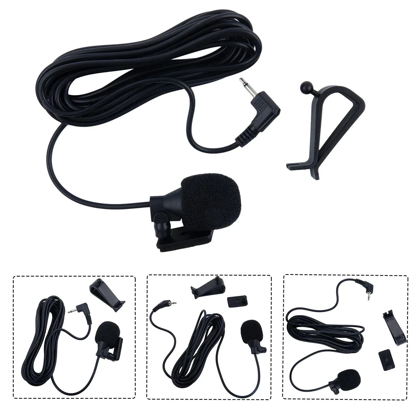 3 meter 2,5 mm externe microfoon voor auto Pioneer Stereos Radio-ontvanger Auto Intelligente systemen Auto-accessoires
