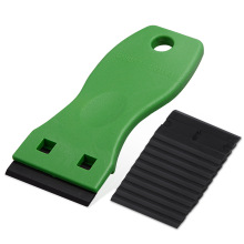 FOSHIO Car Sticker Remover Razor Scraper+10pcs Razor Blade Window Tint Glass Cleaning Tool Vinyl Car Wrap Carbon Fiber Squeegee