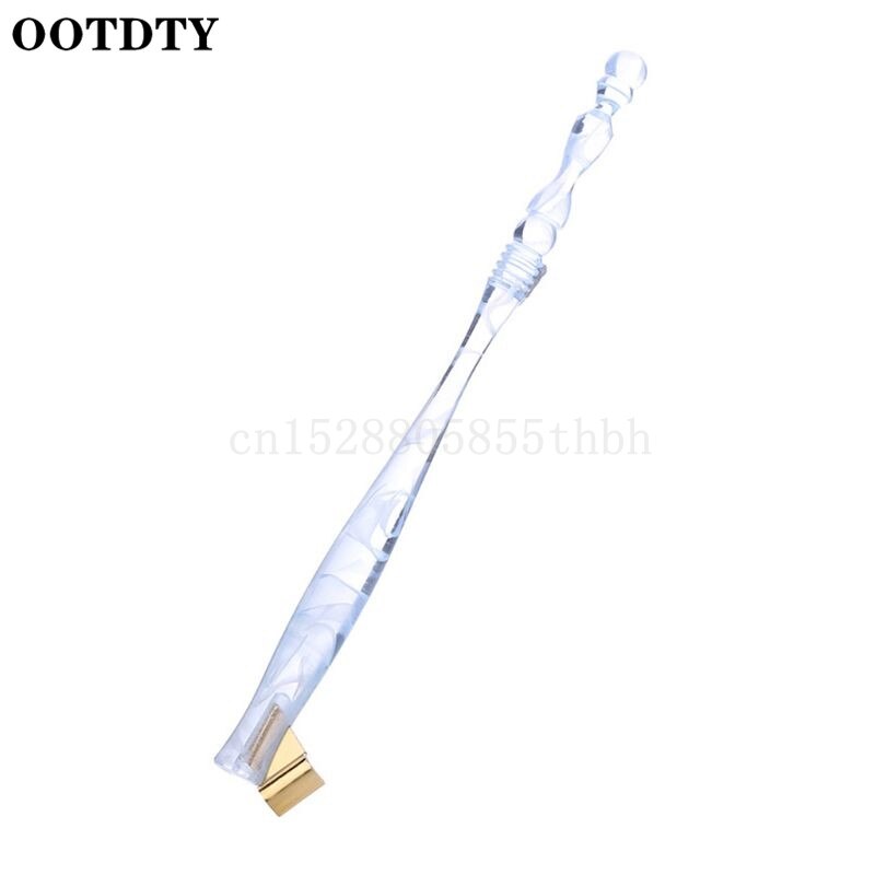 Antique English Oblique Calligraphy Dip Pen Nib Holder Handwriting Handmade Copper Scrip Fountain Pen: C