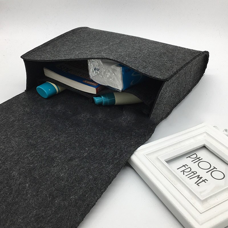 Bed Hanging Bag Pure Clor Mattress Holder Bag 27*7*22CM Hanging Type 1Pcs Felt Bedside Caddy Bedroom Organiser Storage Dispenser