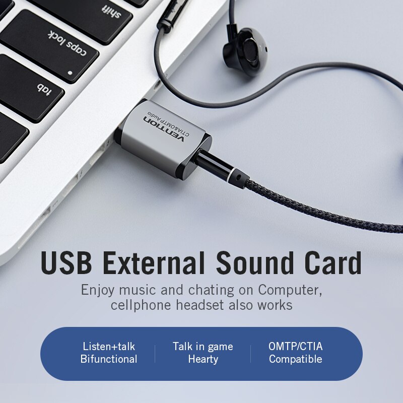 Drag USB Geluidskaart Externe USB Audio Interface Geluidskaart Adapter 3.5mm Voor Laptop PS4 Headset Geluidskaart USB Gold -plated