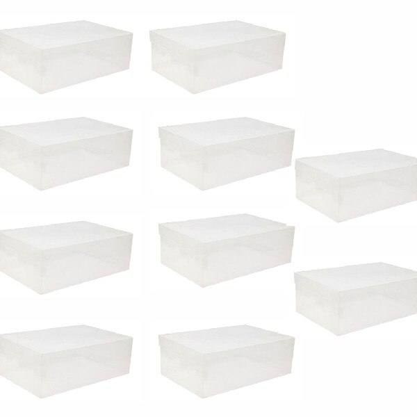 6 /10 Pcs Dikke Transparante Opbergdoos Schoenendoos Opslag Schoenendoos Stofdicht Schoenen Organizer Box Clamshell Type Opslag organizer