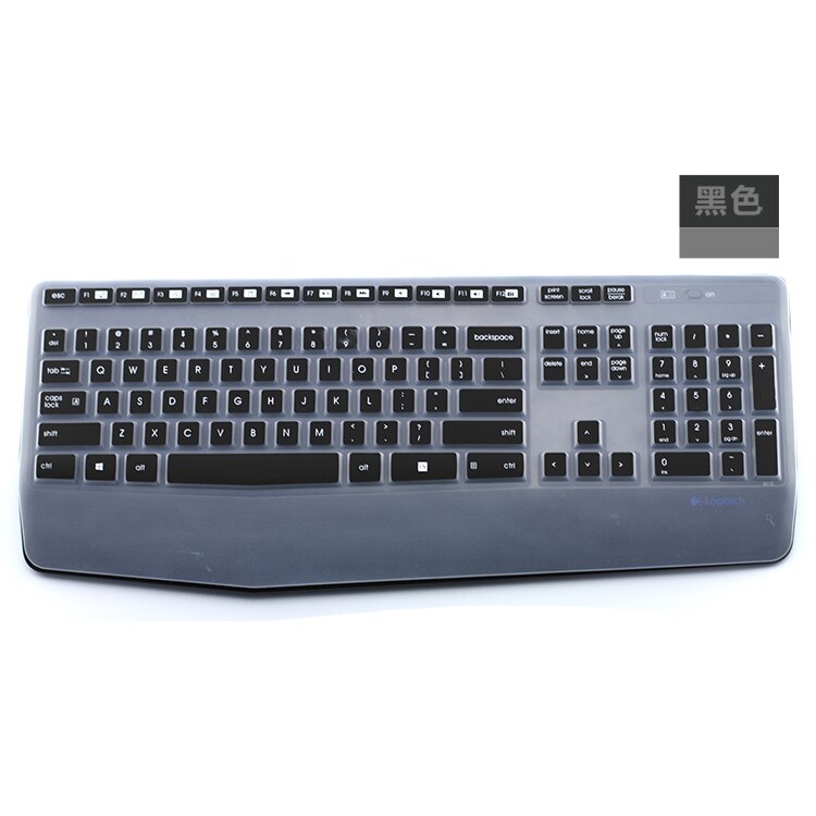 Espl Keyboard Cover For Logitech k345 MK345 keyboard protective film wireless keyboard cover soft silicone dustproof film: Pink