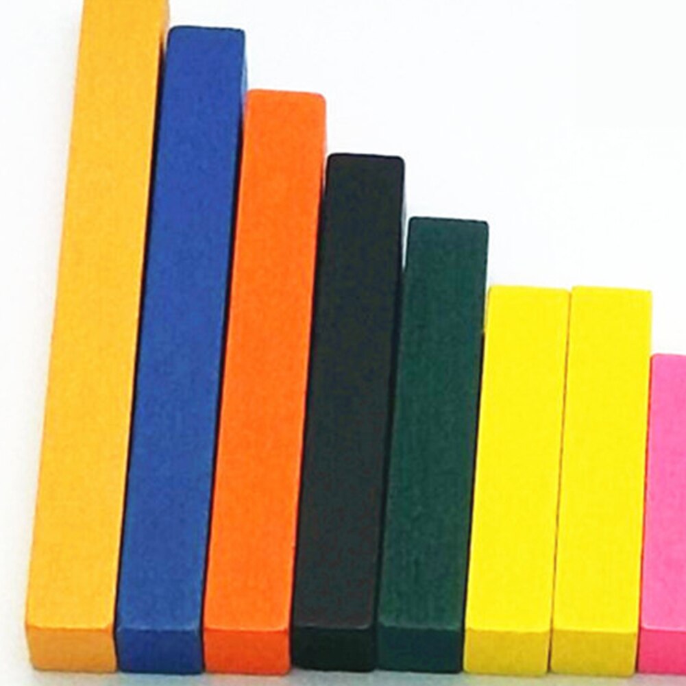 11Pcs Wooden Math Rods Sticks Addition Subtraction Multiplication Division Toys