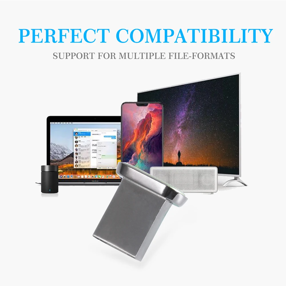 JASTER Super Mini USB Flash Drive 128GB Gratis TYPE-C Adapters Pen Drive 64GB 100% Echte Capaciteit Memory Stick 32GB Relatiegeschenk