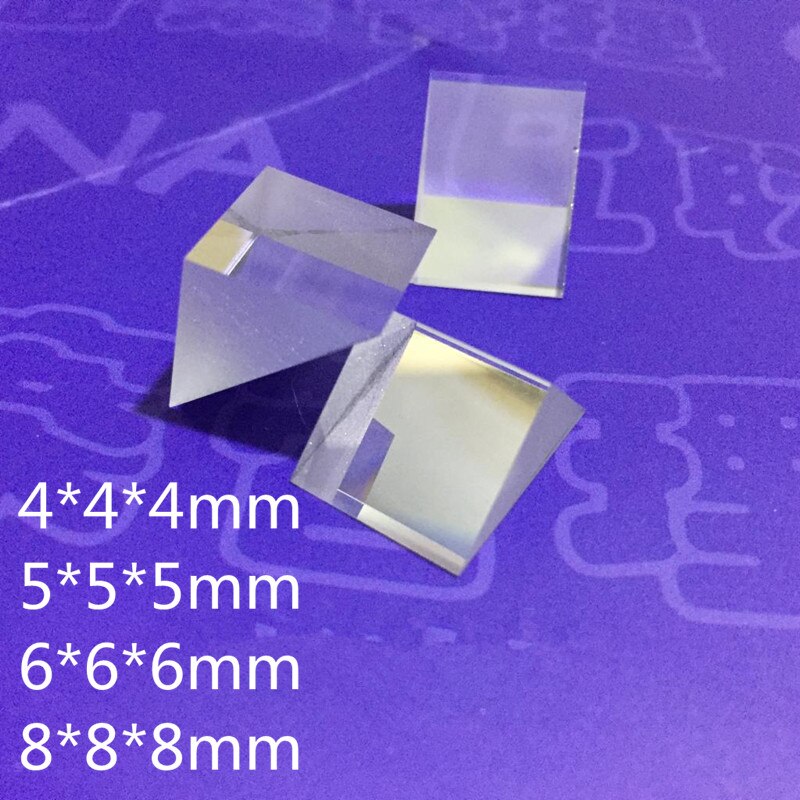 2pcs 5x5x5mm 5*5*5mm Right Angle K9 Triangular Prism Lens