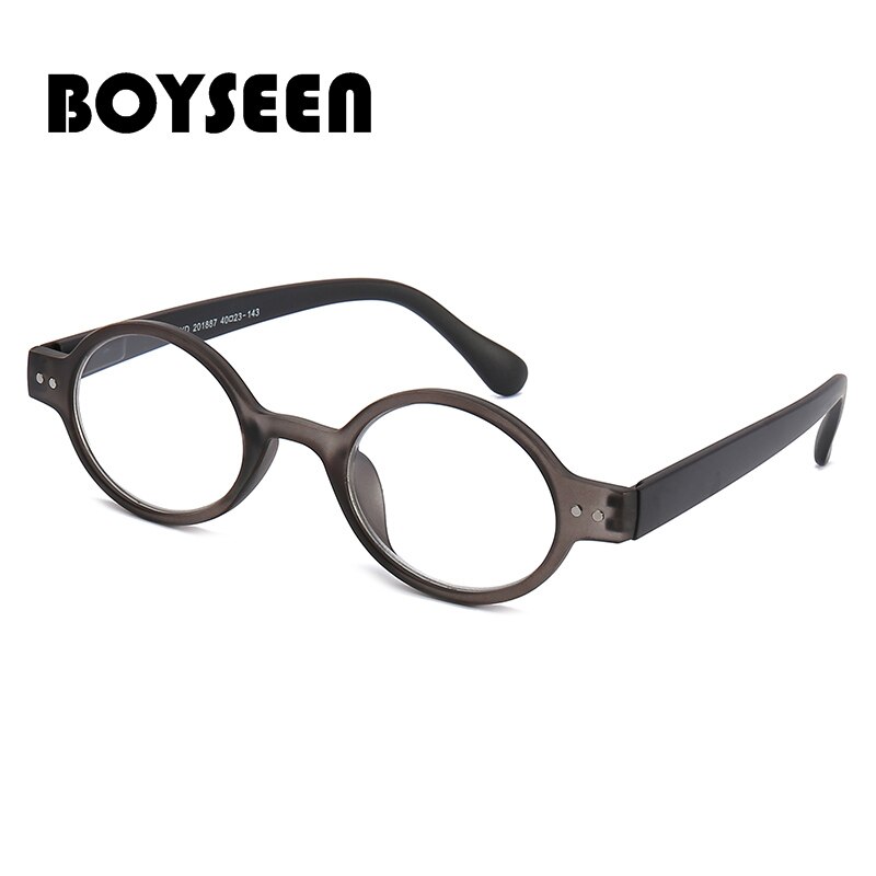BOYSEEN-gafas de lectura retro con marco redondo, para personas de mediana edad y mayores, gafas de lectura de periódico con marco completo 201887