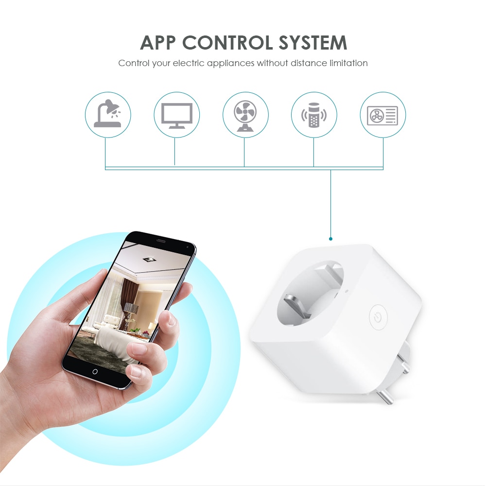 Xiaomi mijia eu smart stikkontakt plugg zigbee stemme fjernkontroll timing til husholdningsenheter fungerer med alexa google assistent