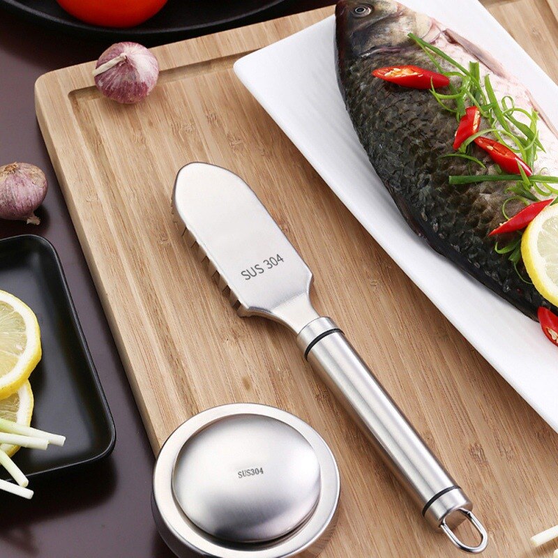 Stainless Steel Fish Scale Scraper Household Manual Fish Scraper Portable Gadget