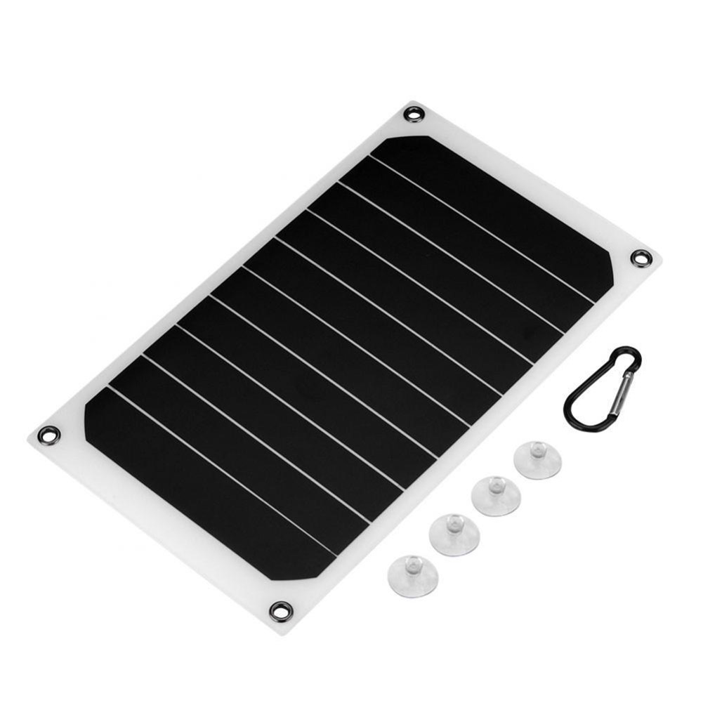 Bærbar 10w ip64 vandtæt solpanel mobil strømoplader 5v usb kraftig opladning clh@ 8